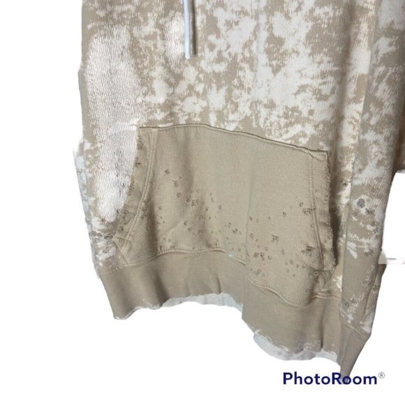 Cotton Citizen Bronx Crew stone dust tie dye distressed hoodie Size Medium NWT - Picture 2 of 9